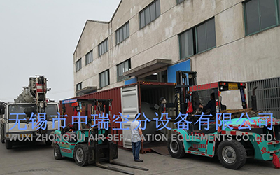 中瑞空分整套制氮系統裝柜，發貨東南亞